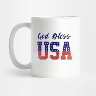 God Bless USA 4th of July-Happy Independence Day- USA day Mug